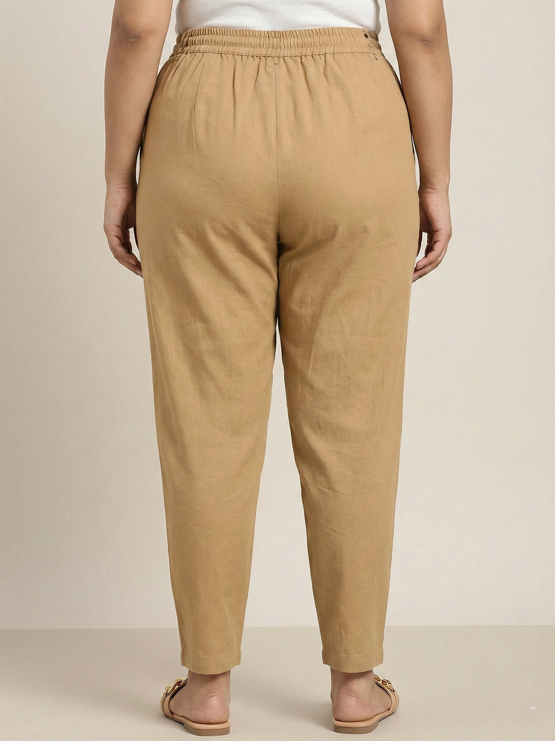 Camel RelaxFit Cotton Pants