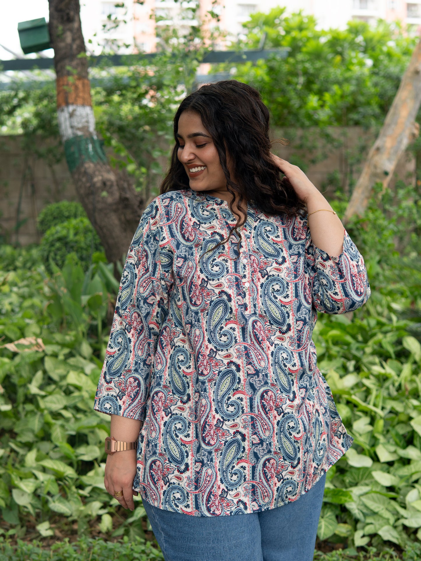 Mandala Chic Slit Kurta Top