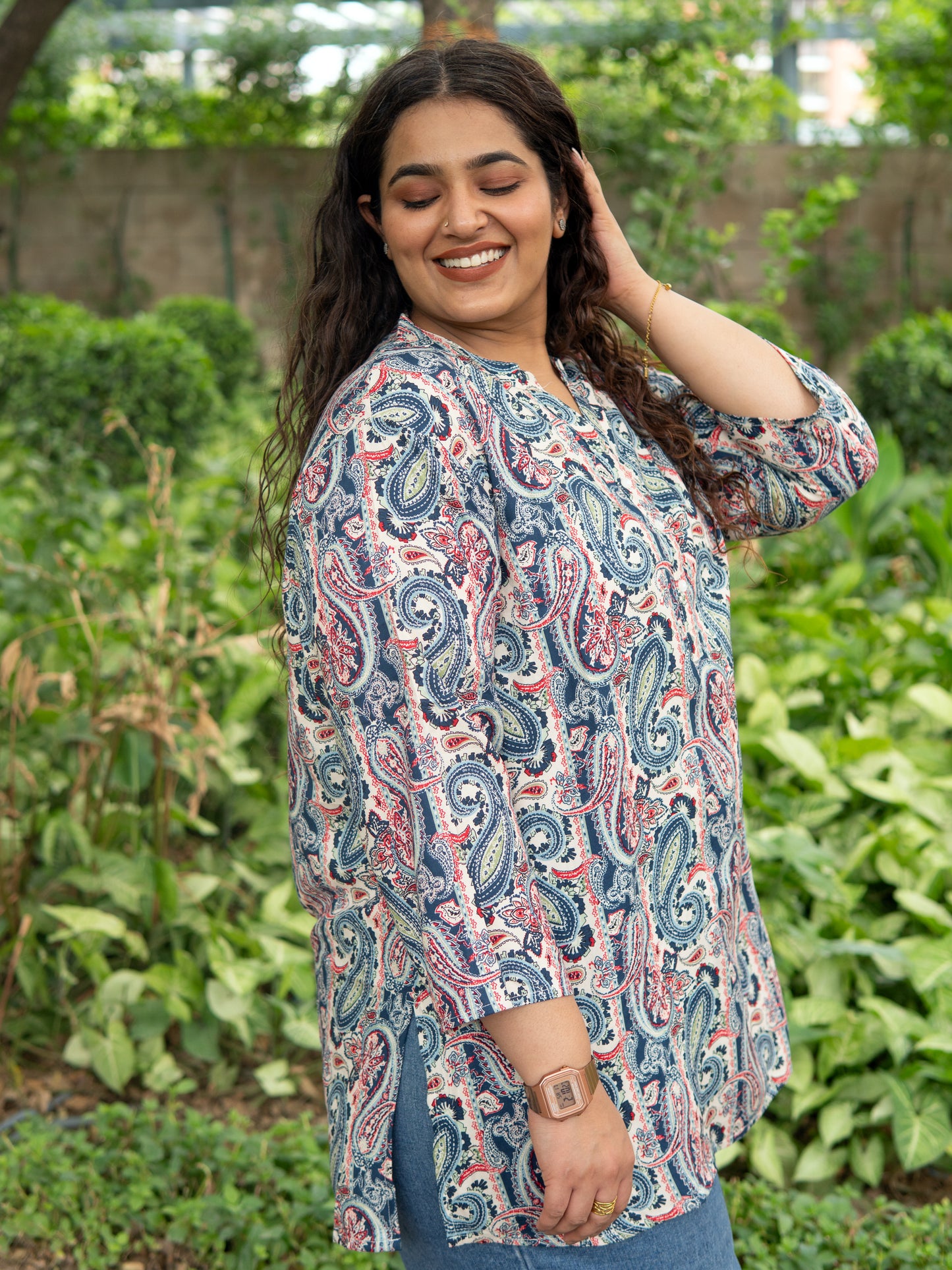 Mandala Chic Slit Kurta Top
