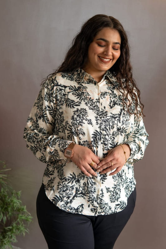 Ivory Dream Satin Shirt