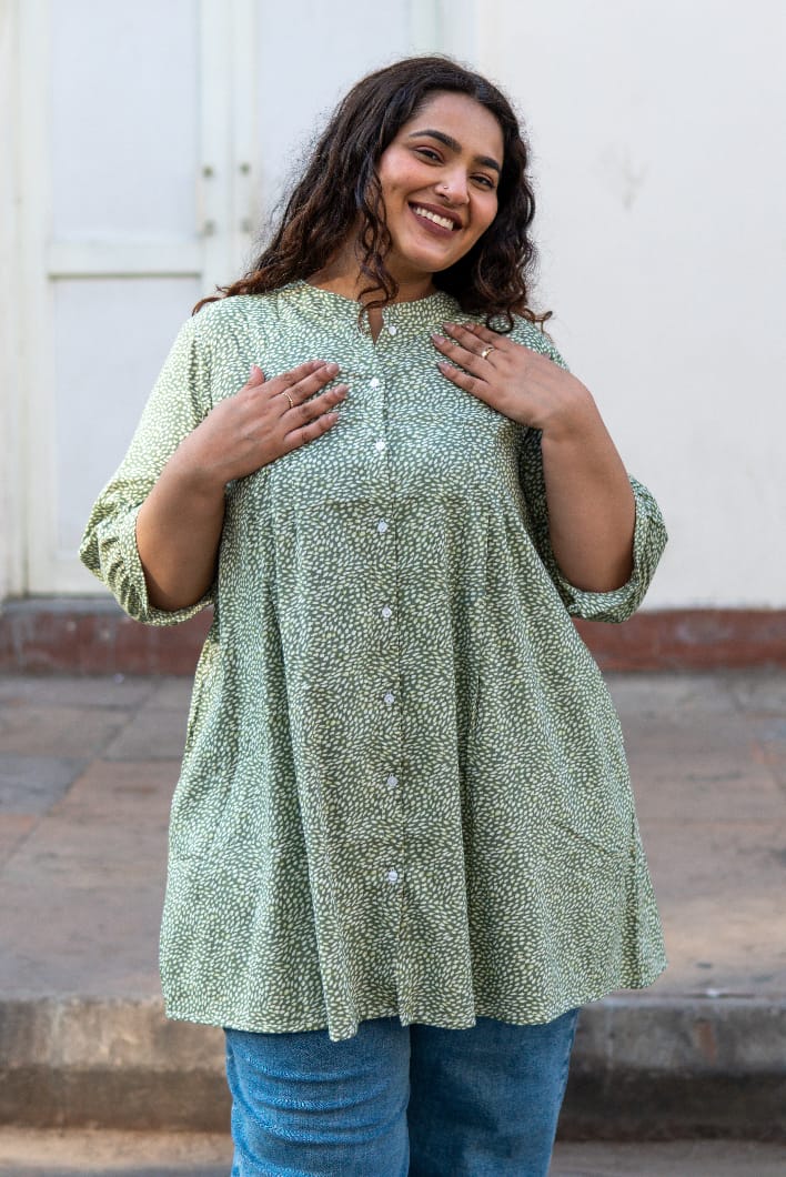 Pista Leaf A-line Tunic