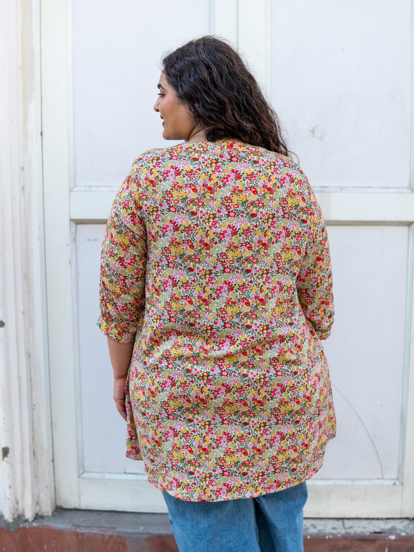 Floral Bliss A-line Tunic