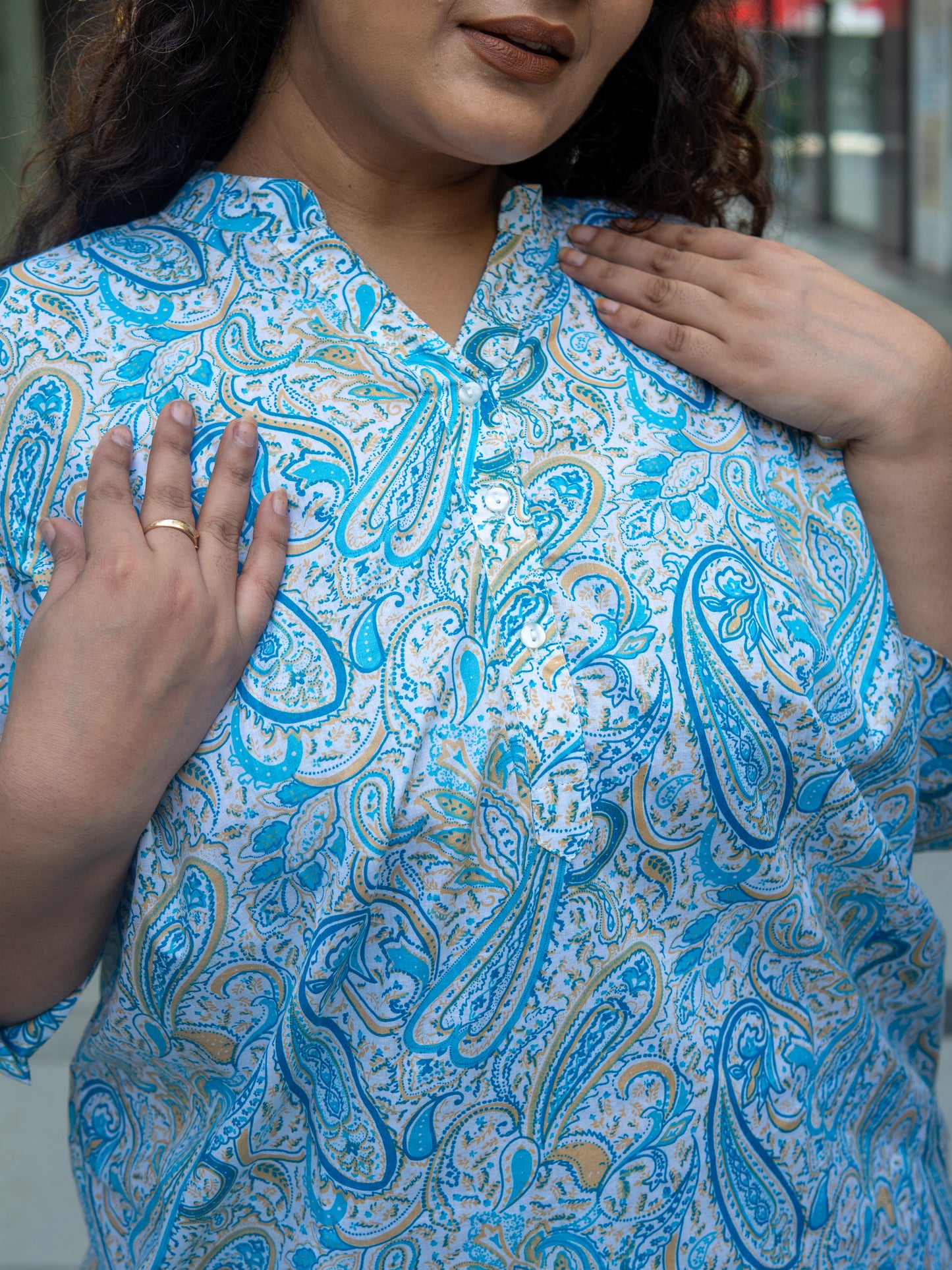 Paisley Charm Kurta Top