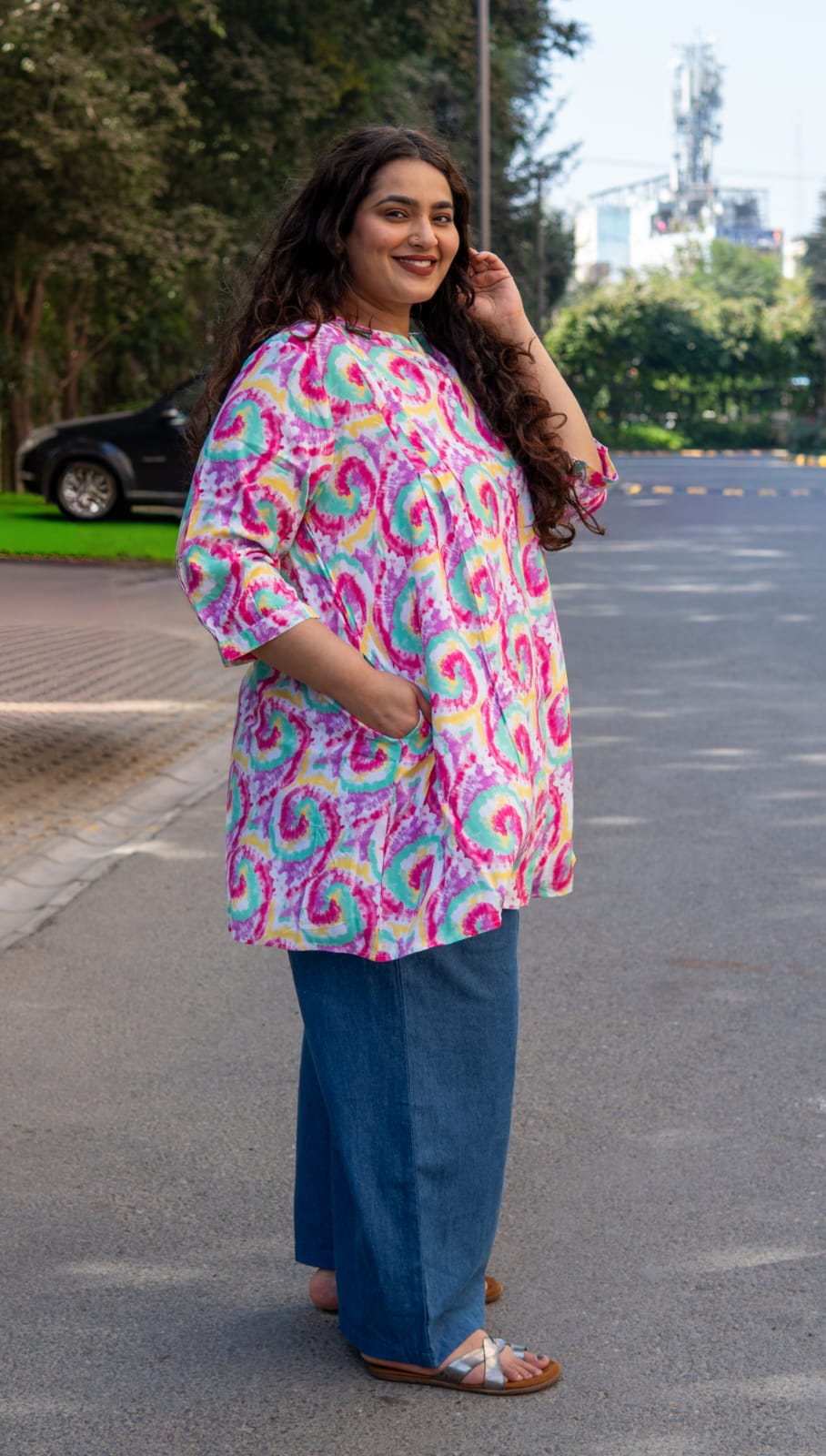 Candy Swirl A-Line Tunic