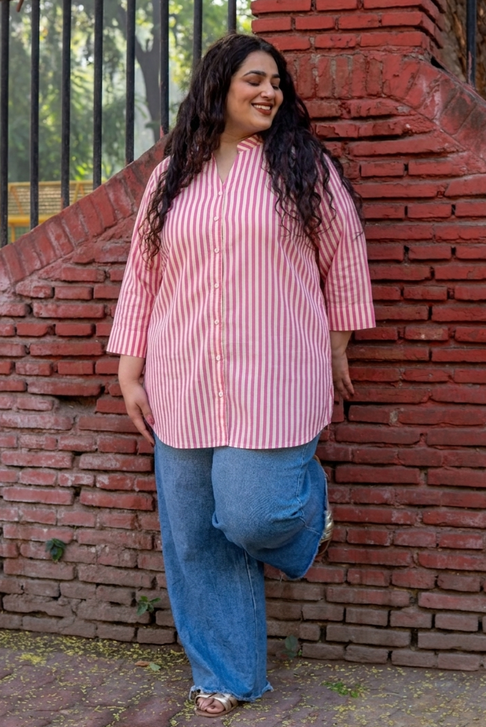 Blush Stripe RelaxFit Shirt