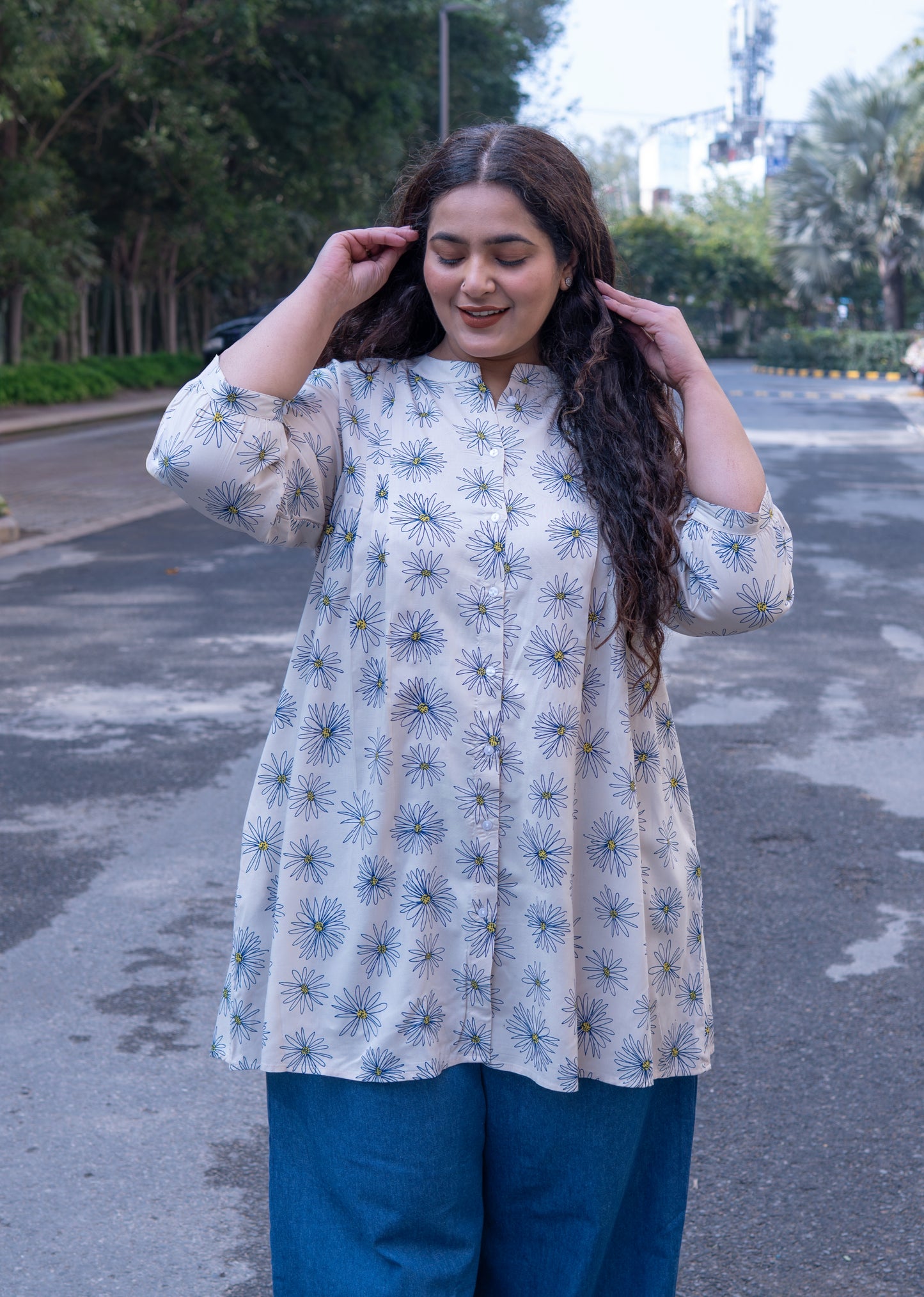 Daisy Drift A-Line Tunic