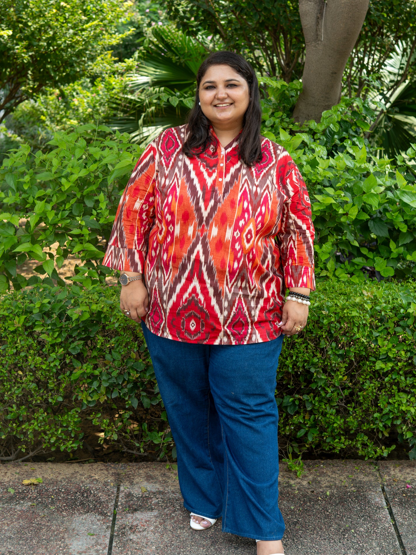 Ikat Radiance Kurta Top