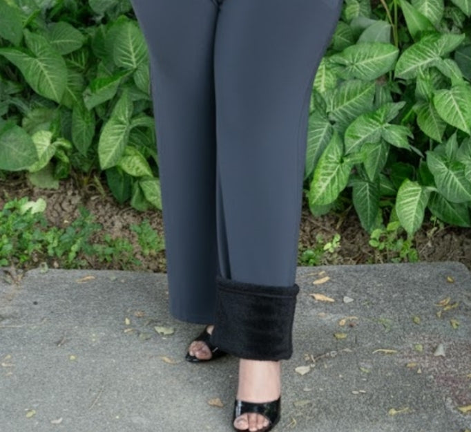 Grey Loose Fleece Pants