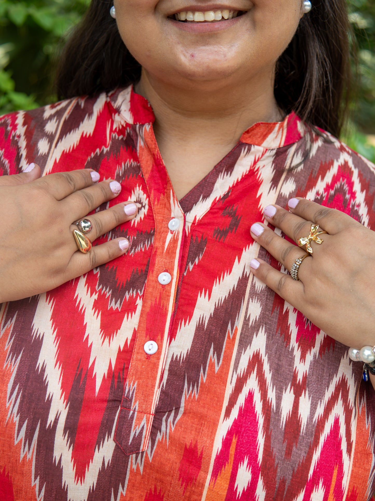 Ikat Radiance Kurta Top