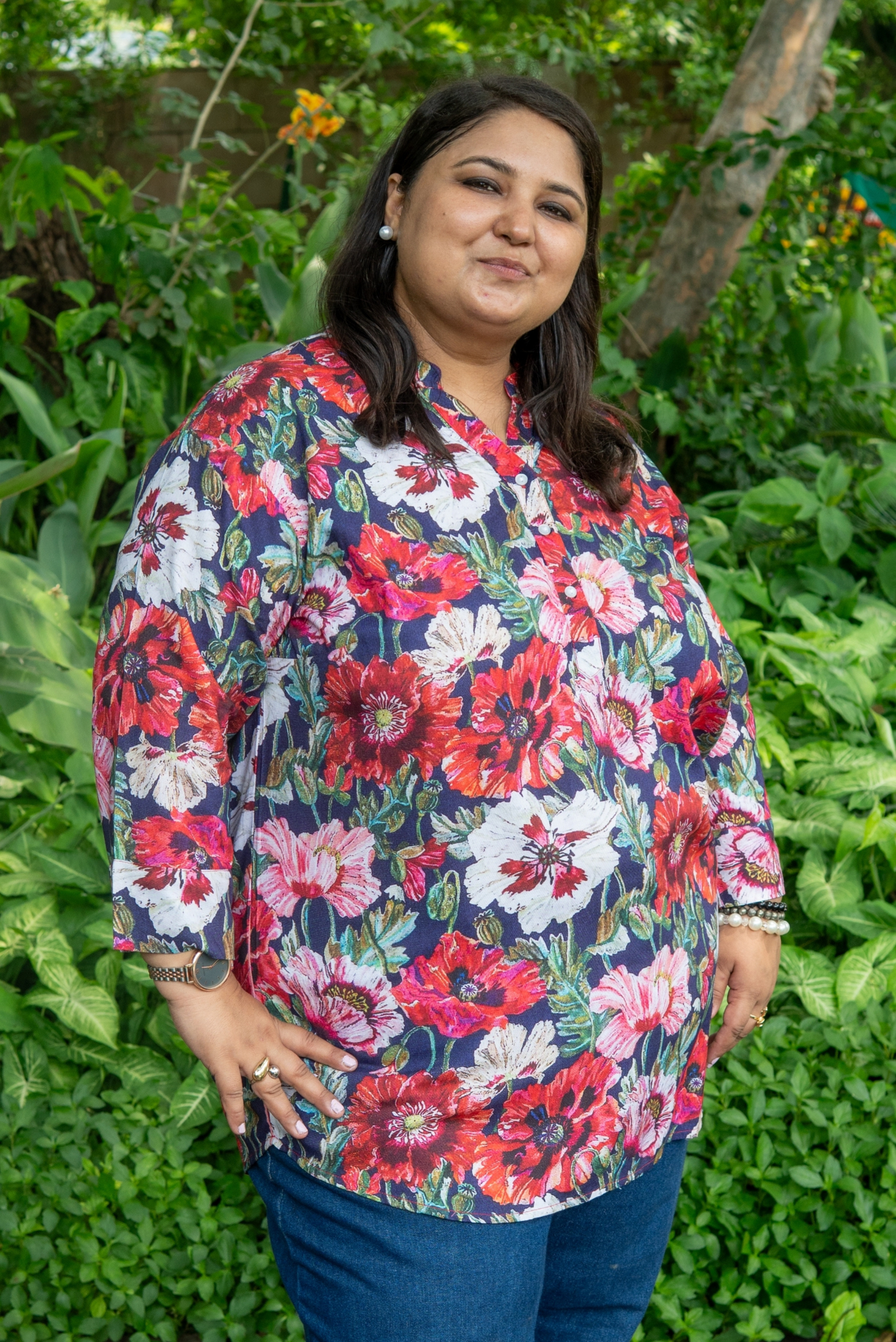 FloraWave Kurta Top