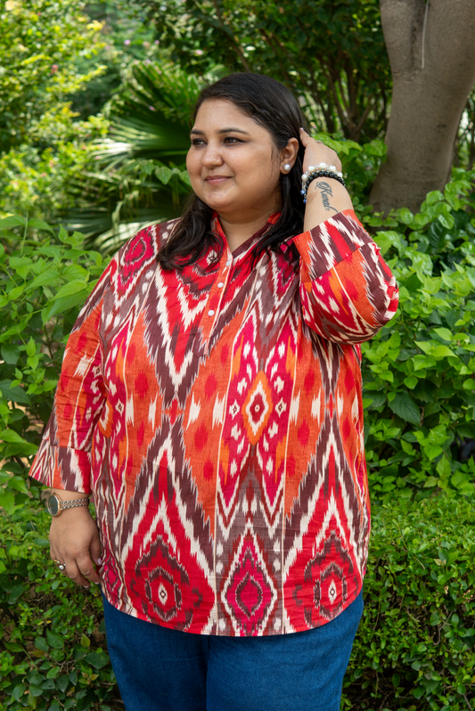 Ikat Radiance Kurta Top