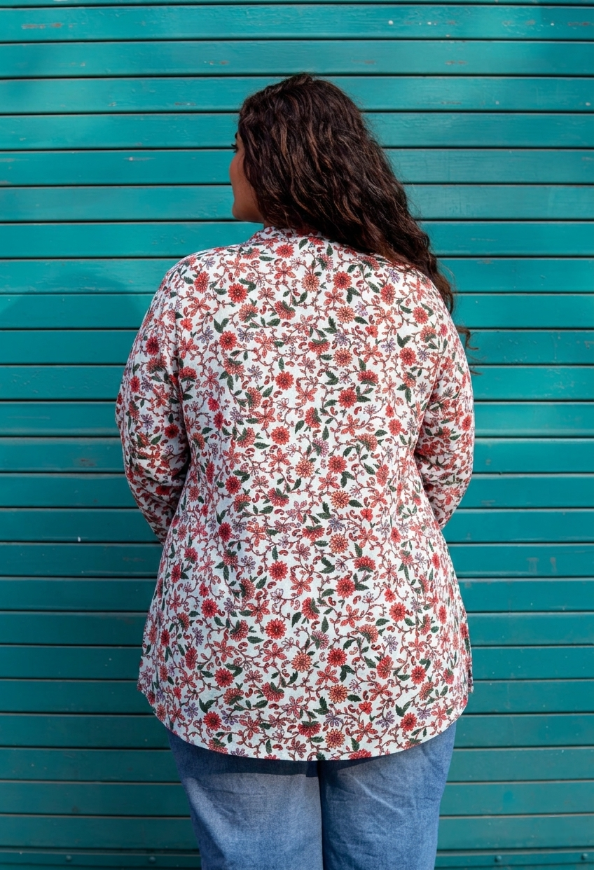 Curve Comfort Floral Kurta