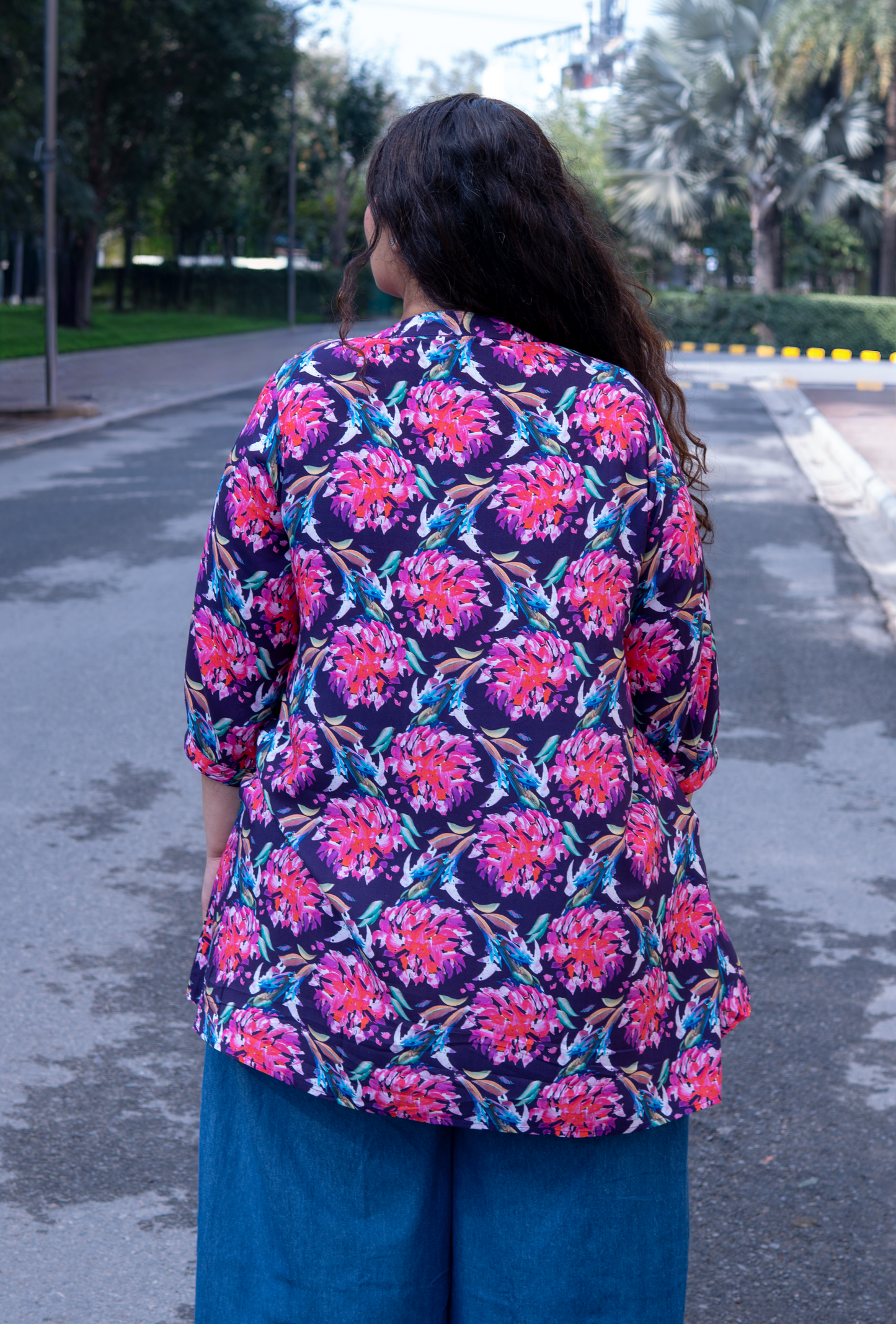Rangez Floral A-Line Tunic