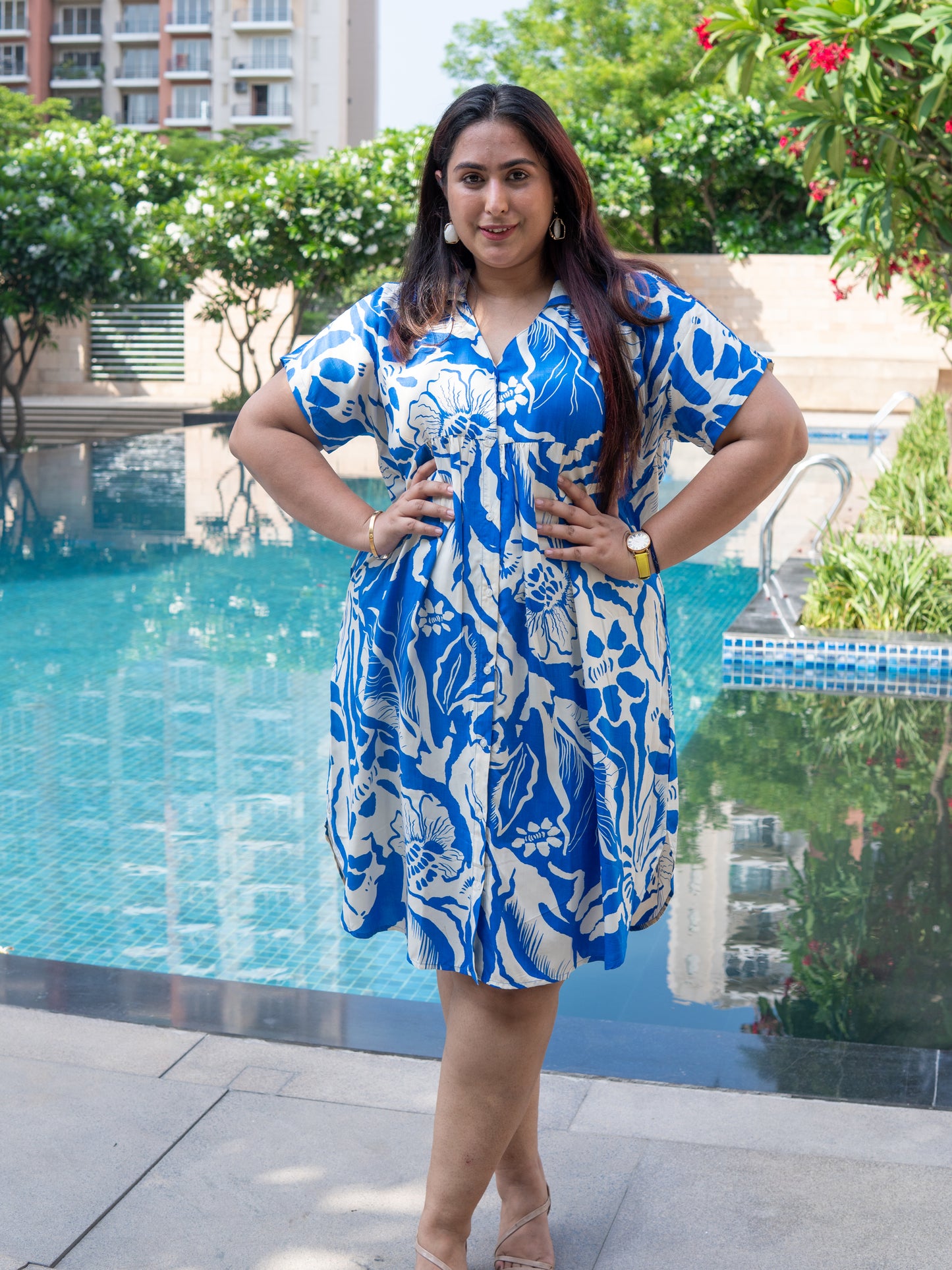 Island Breeze Collar Dress