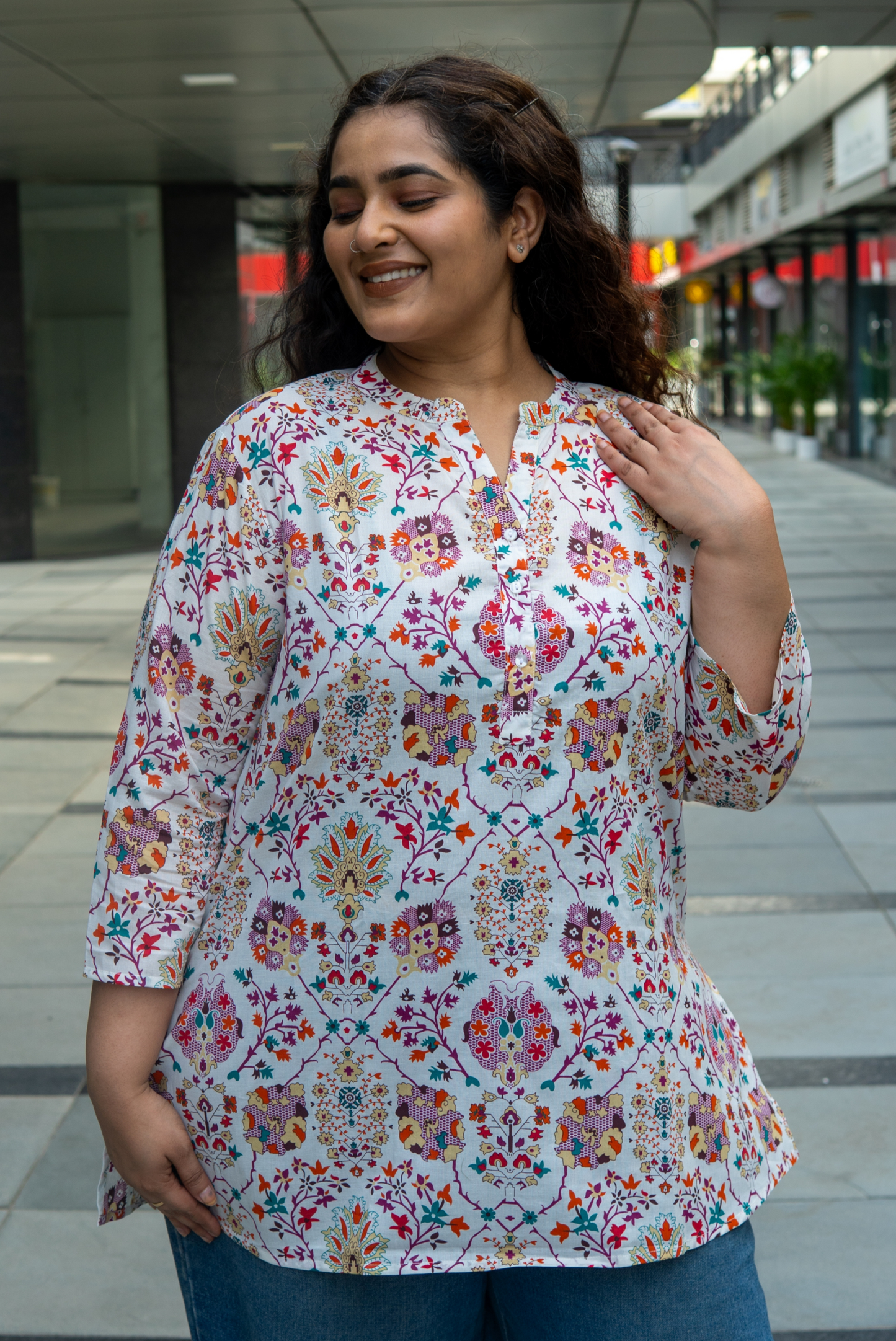 Royal Mosaic Kurta Top