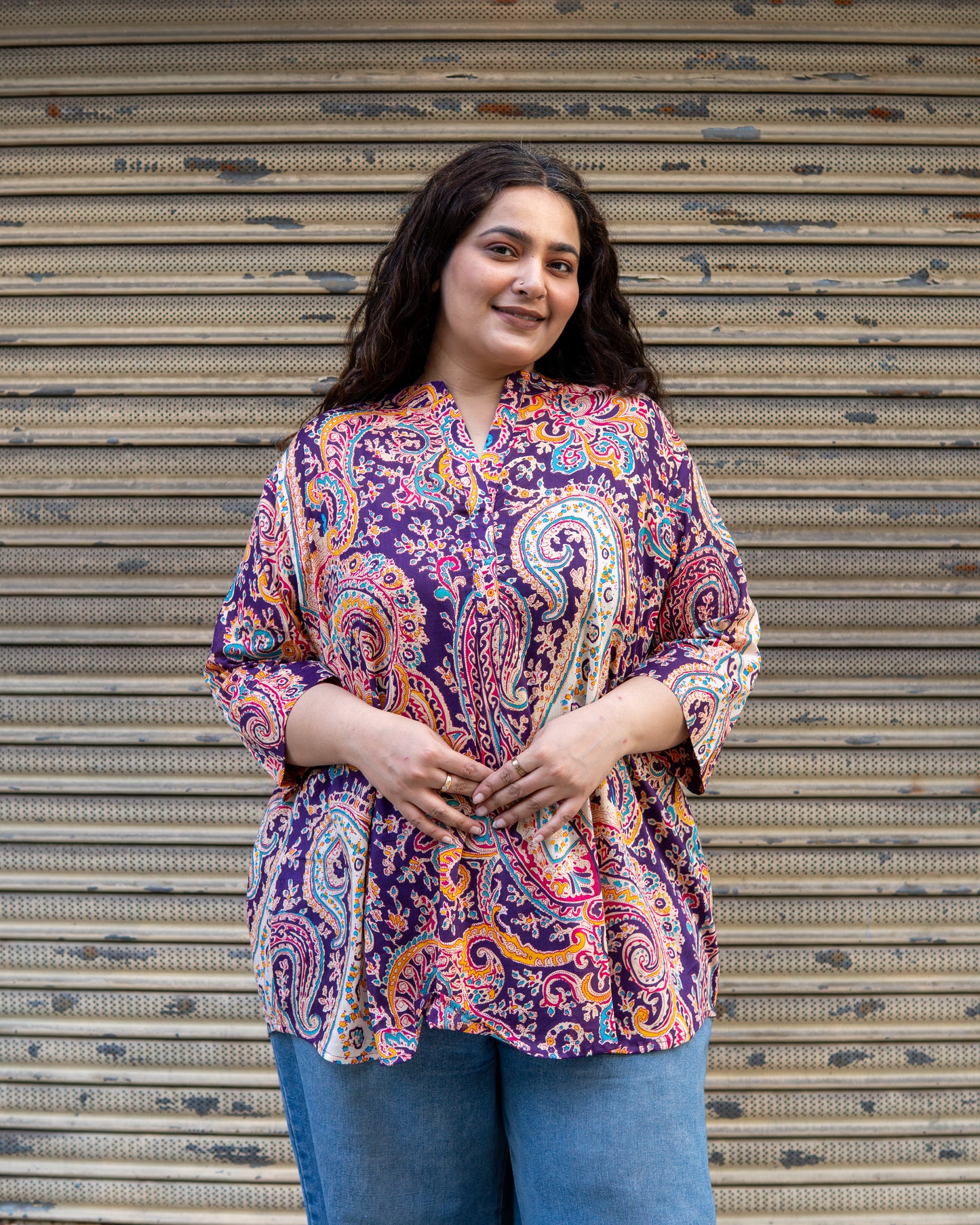 Regal Aura Paisley Kurta Top