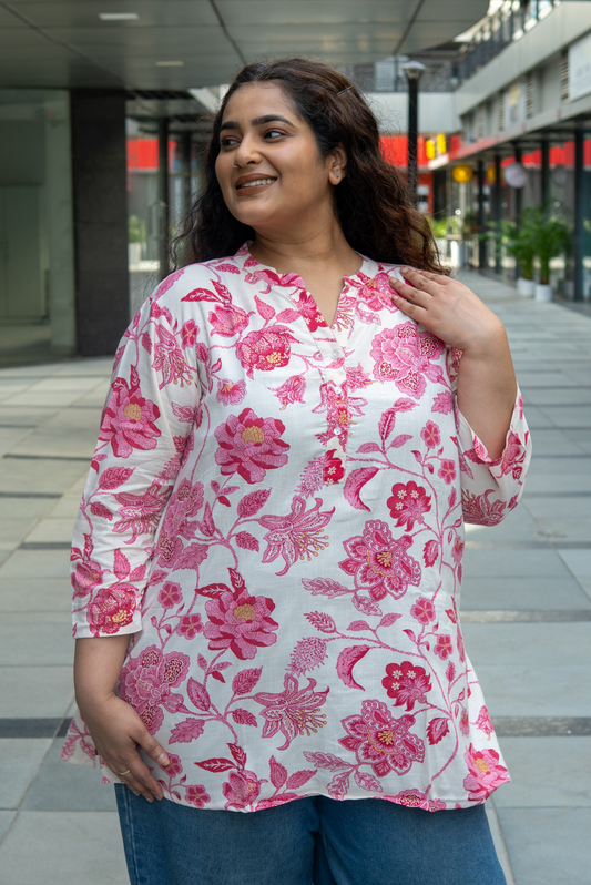 Blush Bloom Kurta Top
