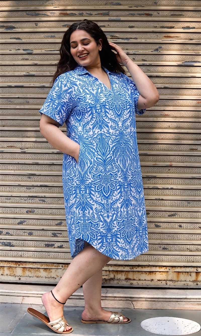 Ocean Breeze Collar Dress