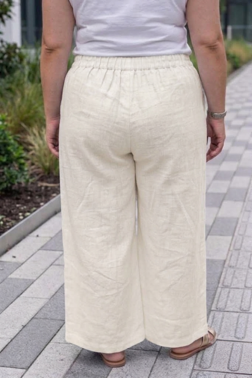 IvoryEase Wide-Leg Palazzo