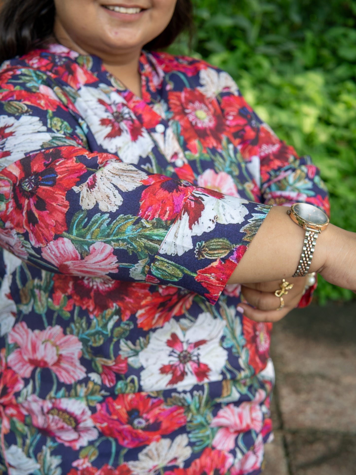 FloraWave Kurta Top