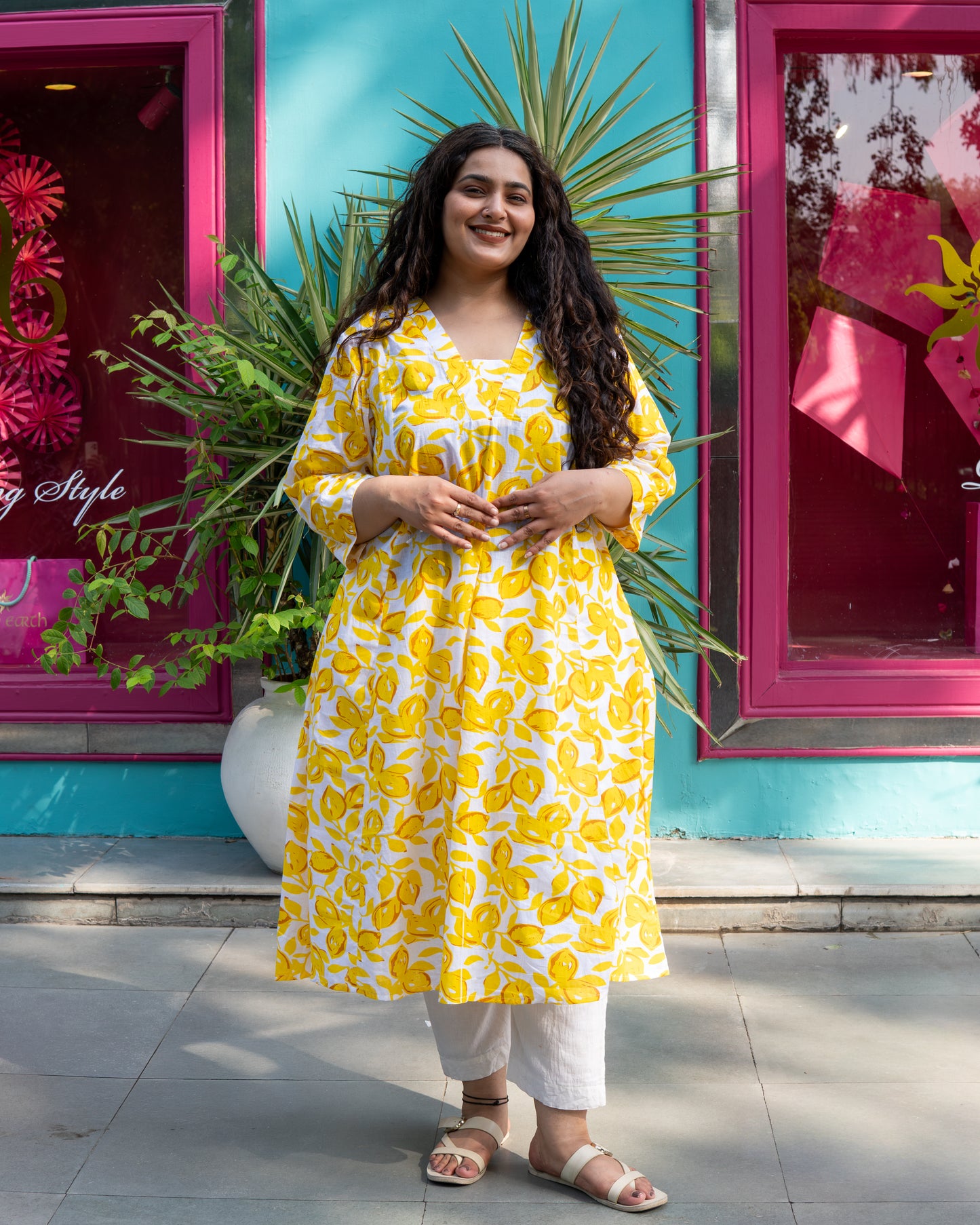 Sunshine Breezy A-Line Kurta