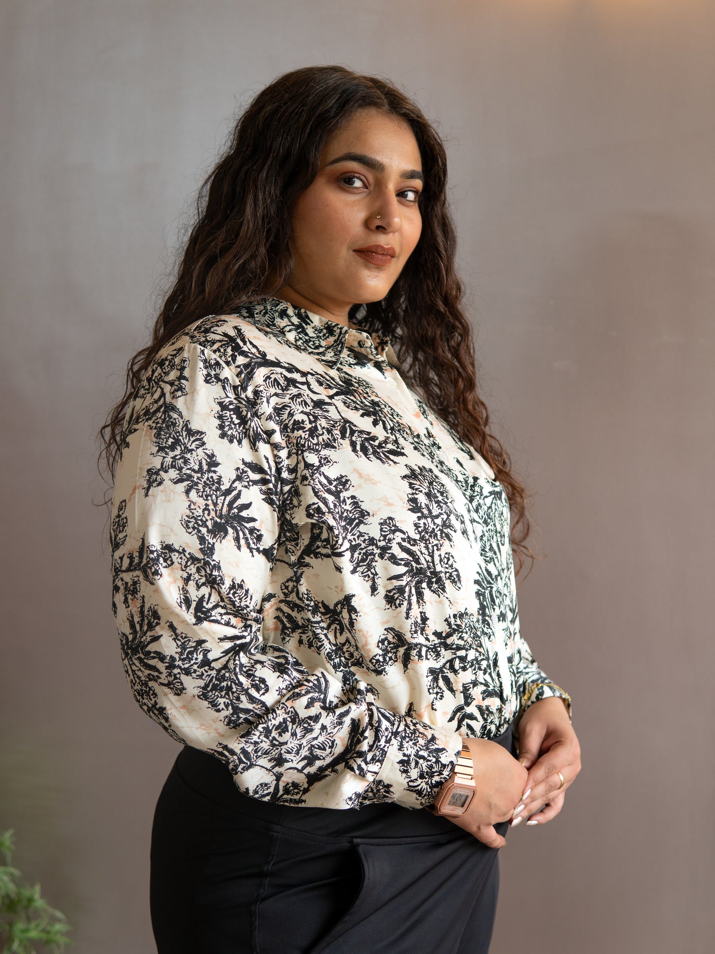 Ivory Dream Satin Shirt