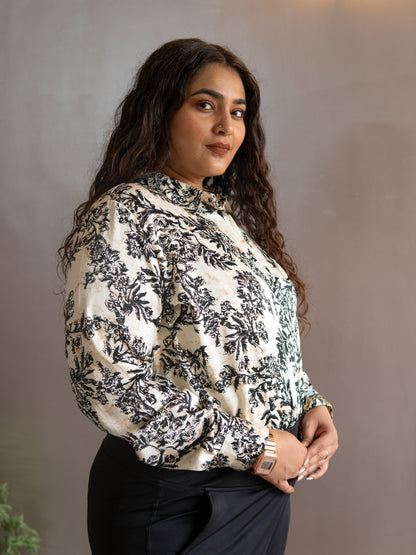 Ivory Dream Satin Shirt