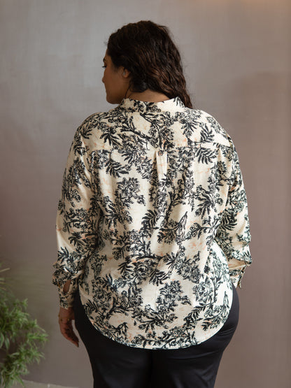 Ivory Dream Satin Shirt