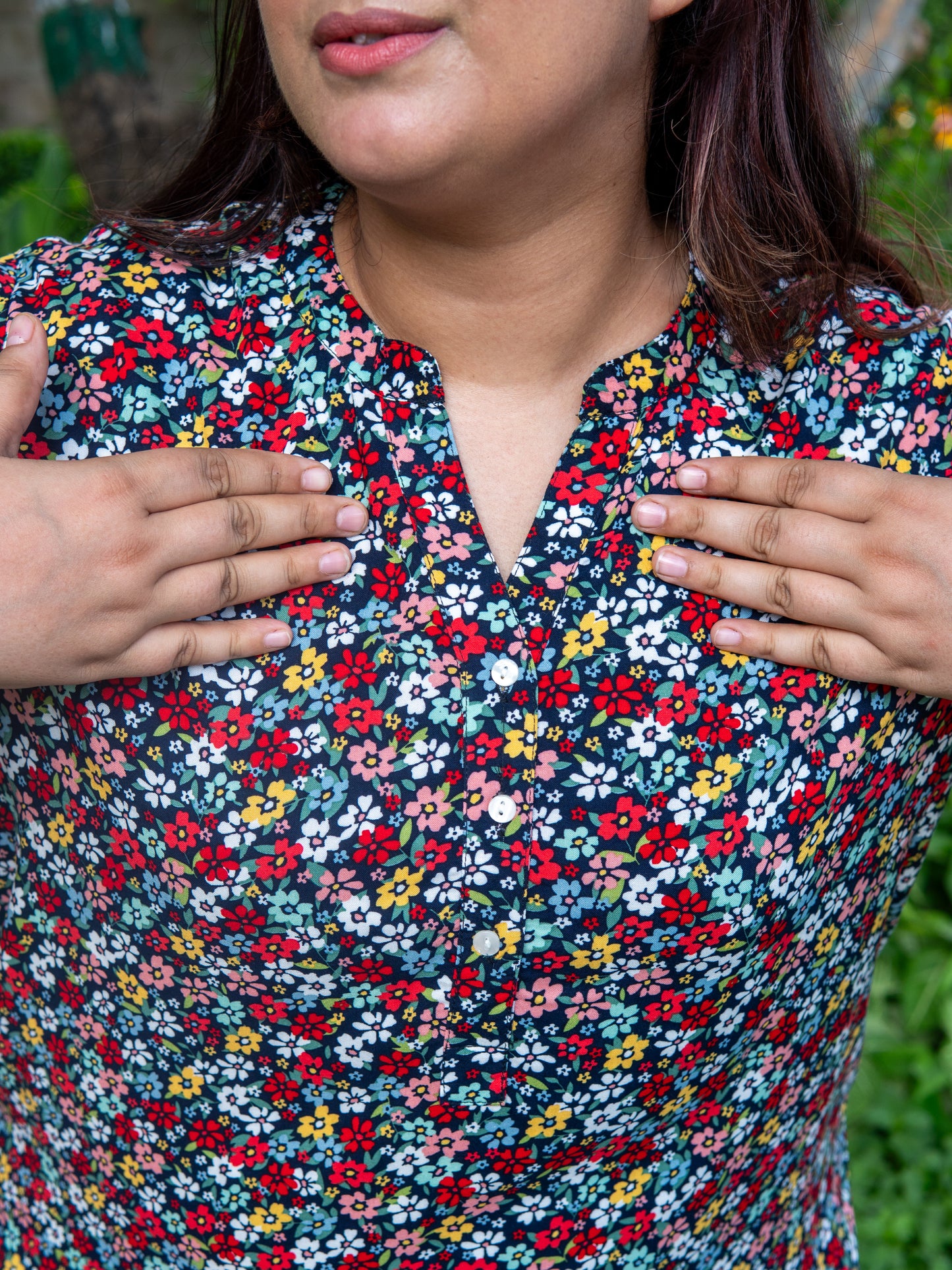 Floral Raga Kurta Top