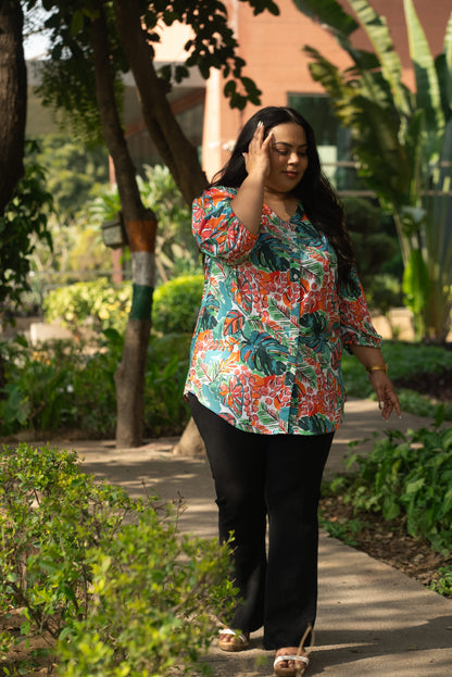 Tropical Breeze Button Down Shirt