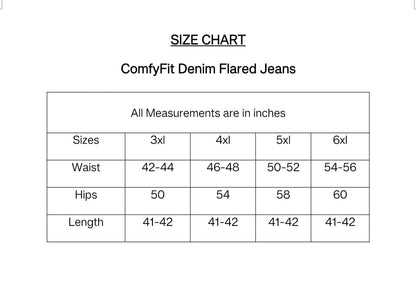 Comfy Denim Flared Jeans