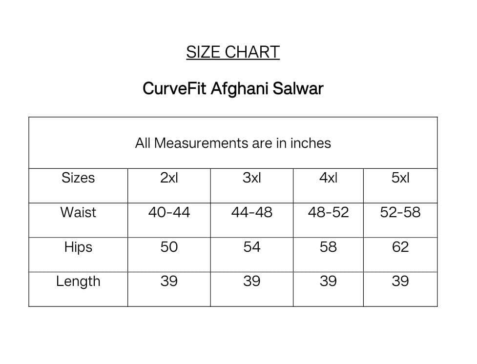 CurveFit Afghani Salwar