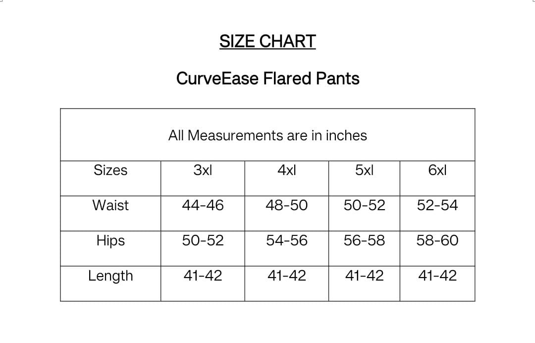 Black CurveEase Flared Pants