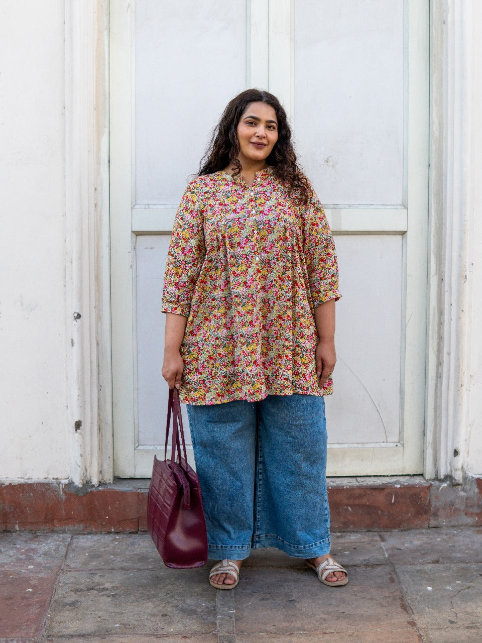 Floral Bliss A-line Tunic