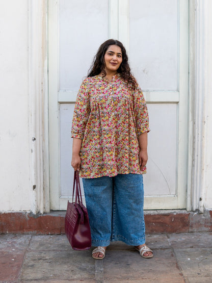 Floral Bliss A-line Tunic