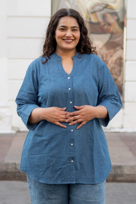 Denim Ease Relaxed Shirt