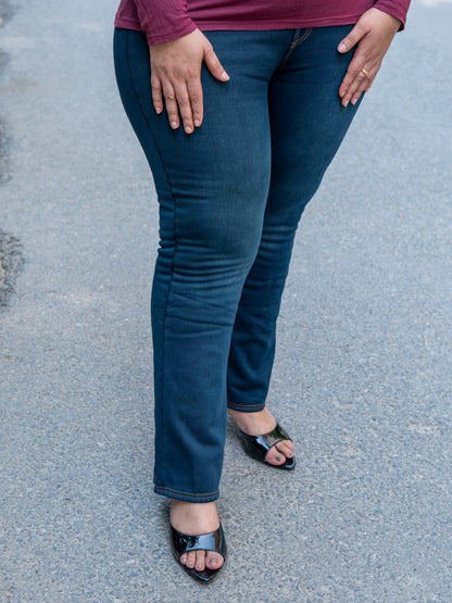 Denim Look Fleece Pants