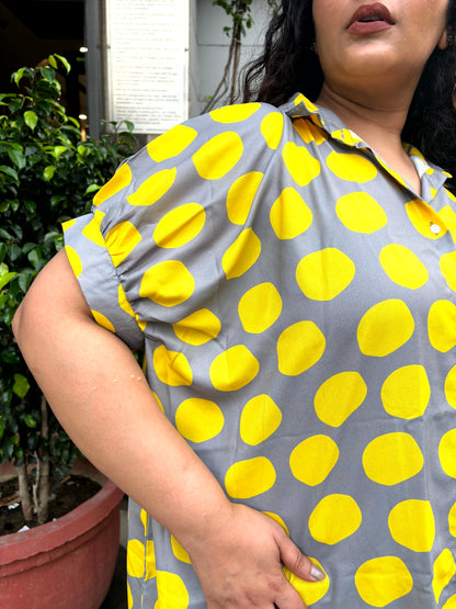 Polka Punch Long Shirt