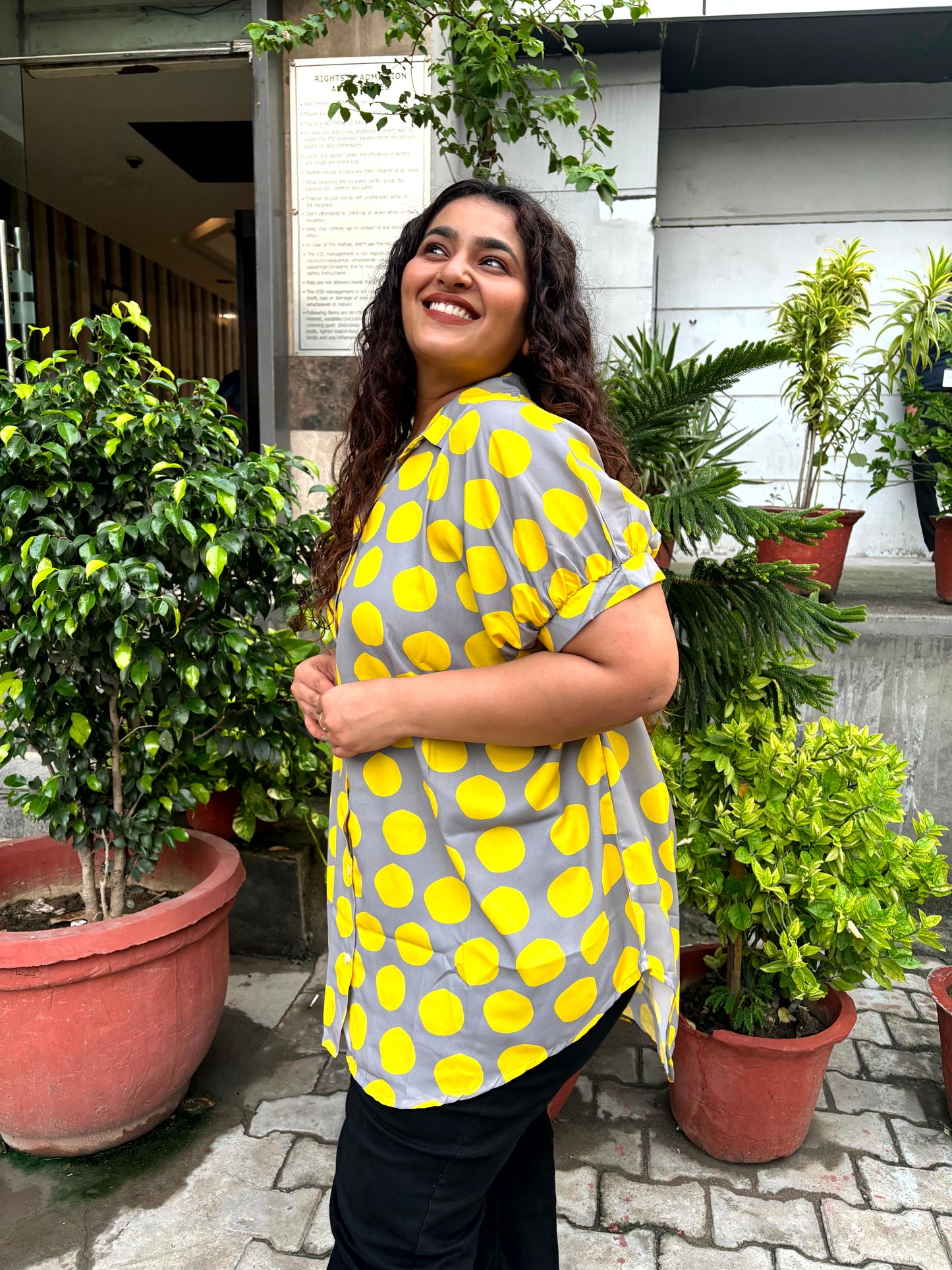 Polka Punch Long Shirt