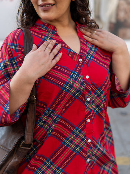 Classic Plaid Relaxed Shirt