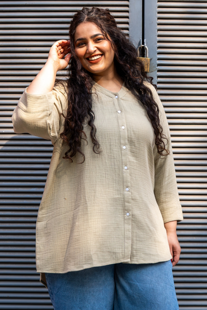 Sage Perfect Fit Cotton Shirt