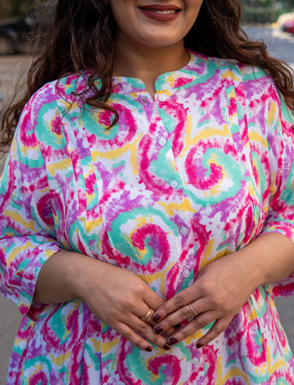 Candy Swirl A-Line Tunic