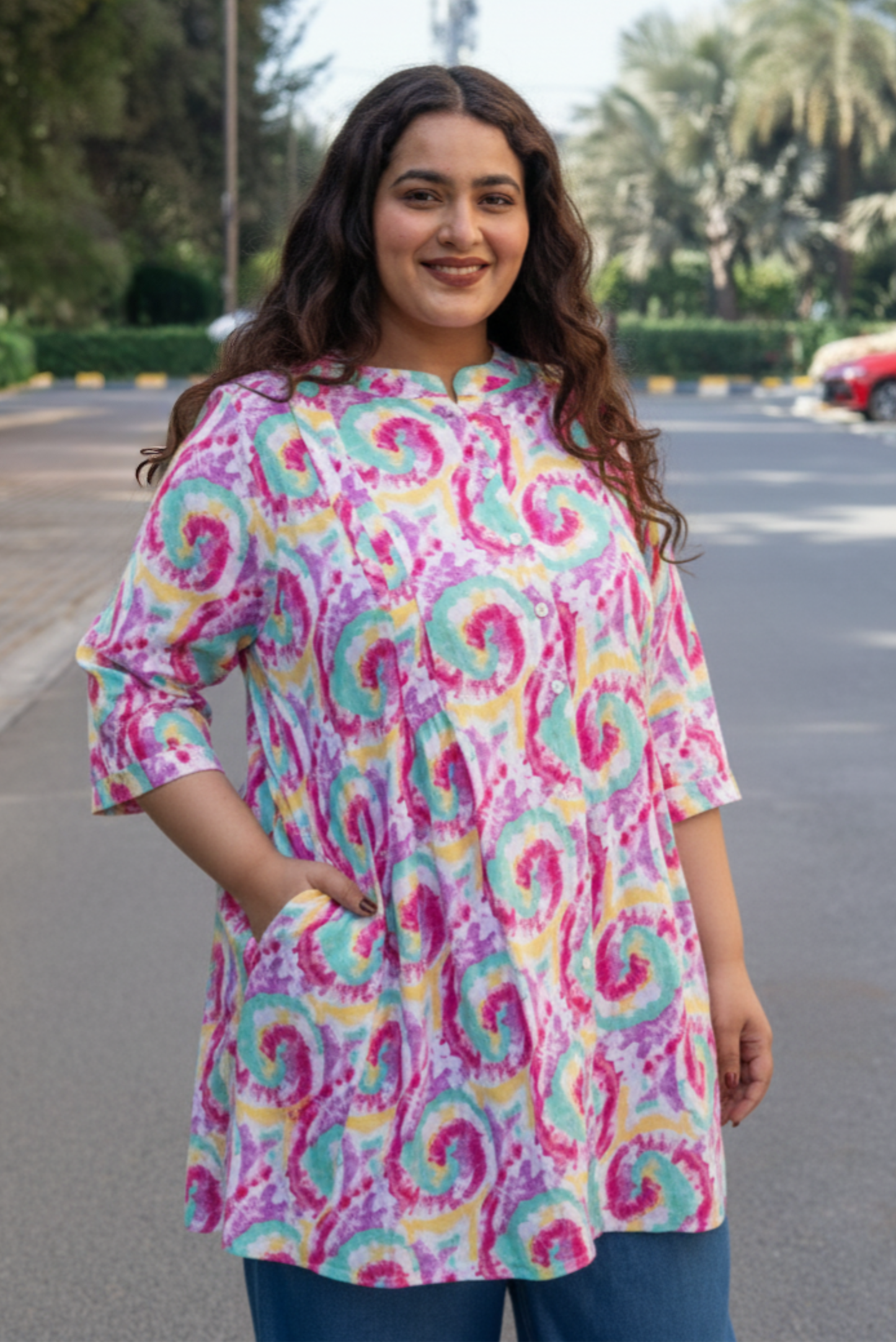 Candy Swirl A-Line Tunic