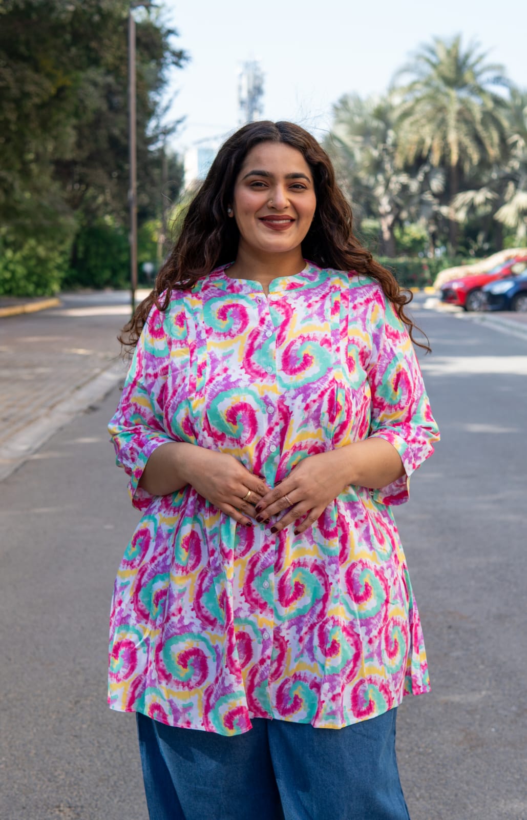 Candy Swirl A-Line Tunic