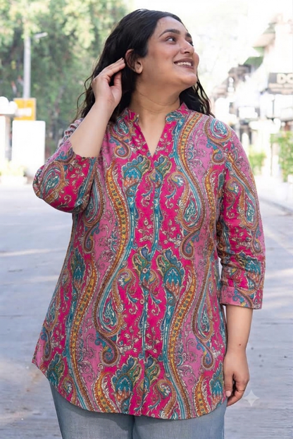 RaniPink Paisley RelaxFit Shirt