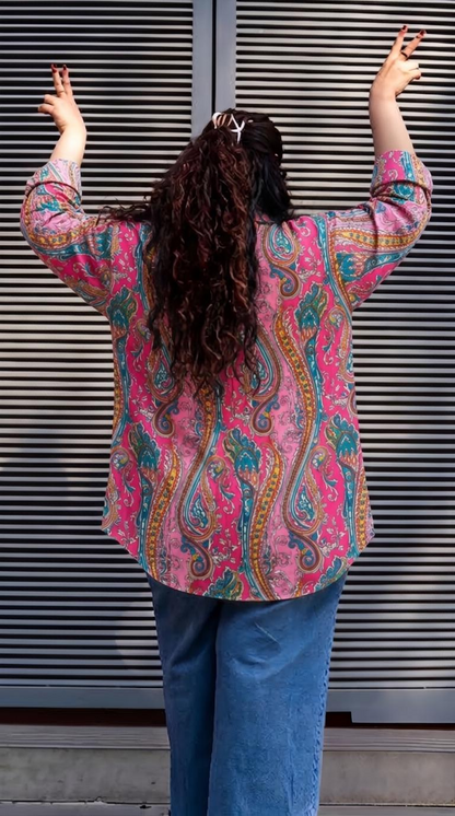 RaniPink Paisley RelaxFit Shirt