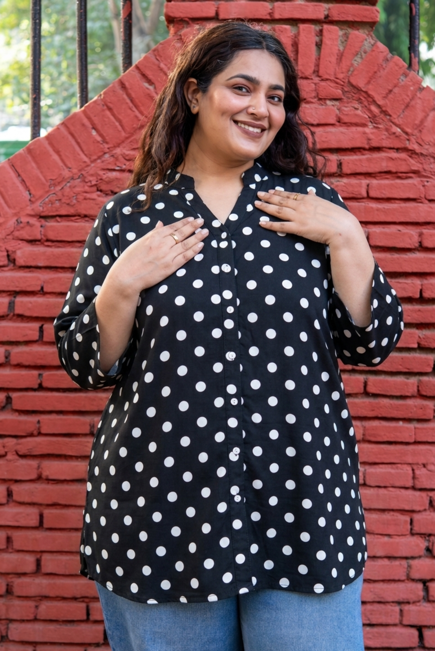 Polka Charm RelaxFit Shirt