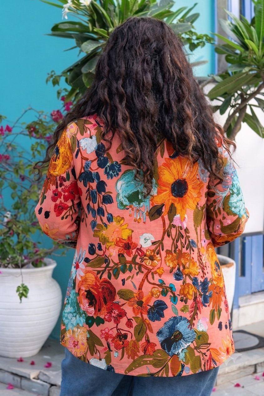 Rang-Bahar Floral Kurta Top