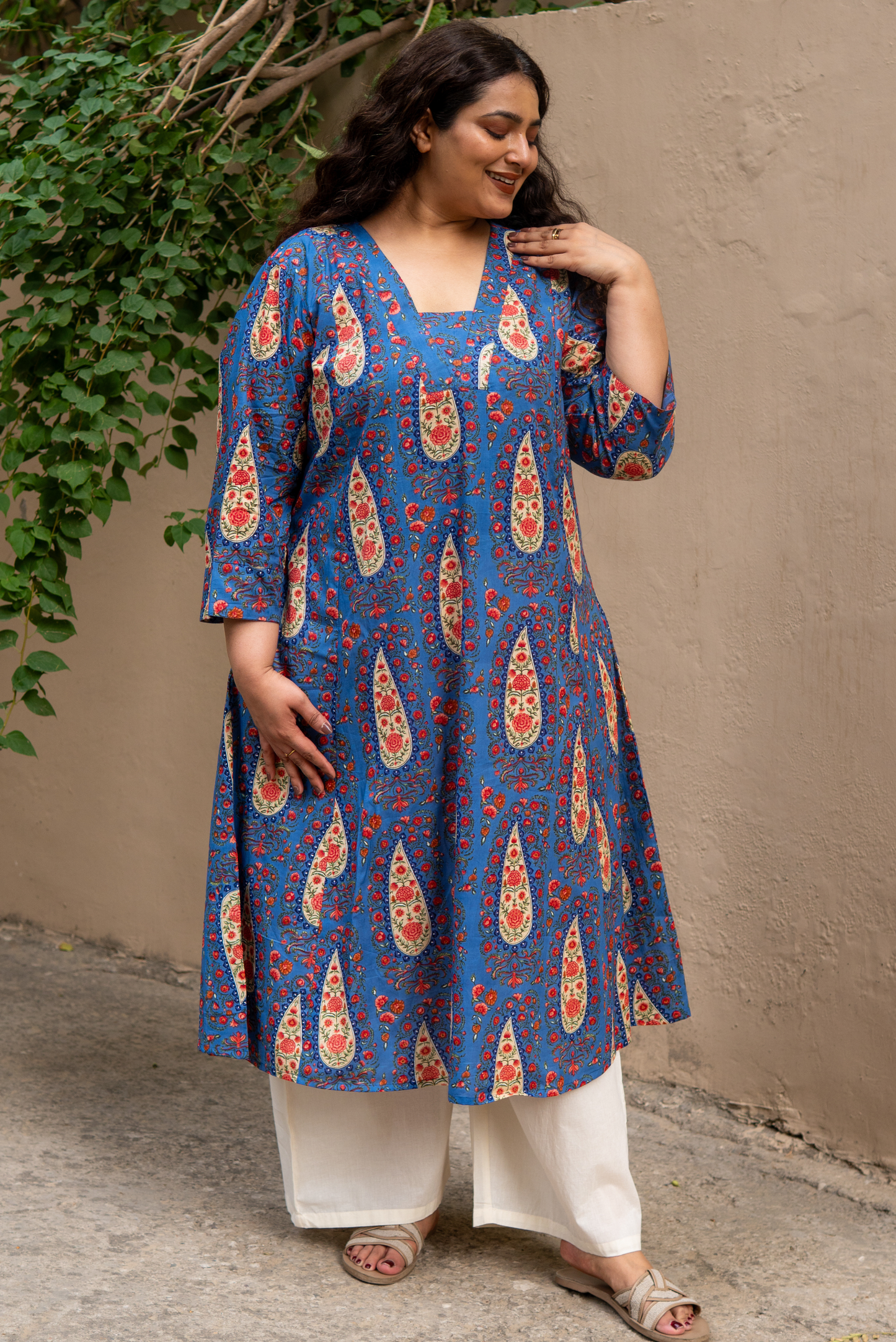 Neel Paisley Kurta Palazzo Set