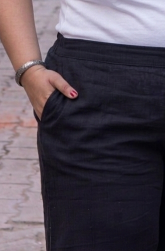 CoalBlack LooseFit Palazzo